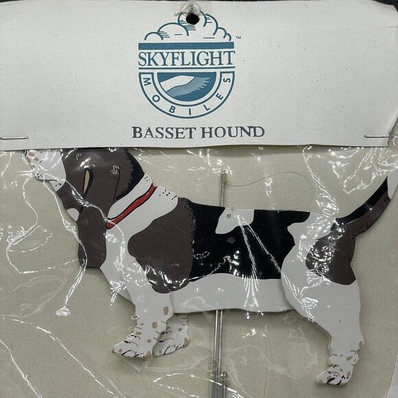 Vintage Skyflight Mobiles Basset Hound Hanging Mobile Home Decor Art New - Picture 3 of 5